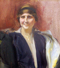 Retrato de Zenobia Camprubí realizado por Sorolla