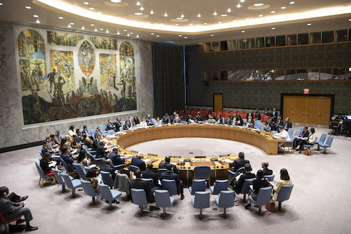 Foto de una sesión del Consejo de Seguridad