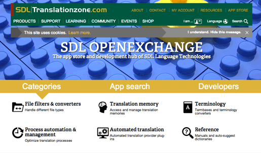 Portal de SDL Open Exchange.