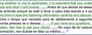 Trabajar con documentos bilingües de Trados en Déjà Vu, memoQ o SDL Trados 2011 Documento bilingüe de Trados
