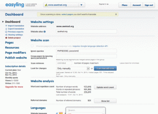 Presupuestar y traducir páginas web con Easyling