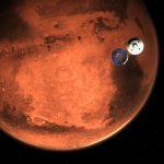 El róver Perseverance delante de Marte