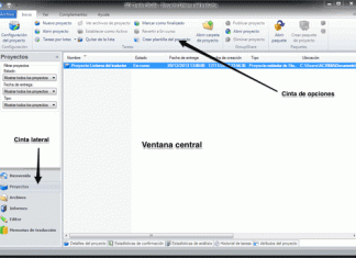 Introducción general a SDL Trados Studio y novedades de la versión 2014 Interfaz de SDL Trados Studio.