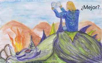 Cambios en el lenguaje jurídico y la experiencia de trabajar en una notaría y varios despachos de abogados Dibujo de un personaje que domina a un dragón y se sienta sobre él. Contiene la leyenda “¿Mejor?” y “Sí, ahora lo entiendo”.