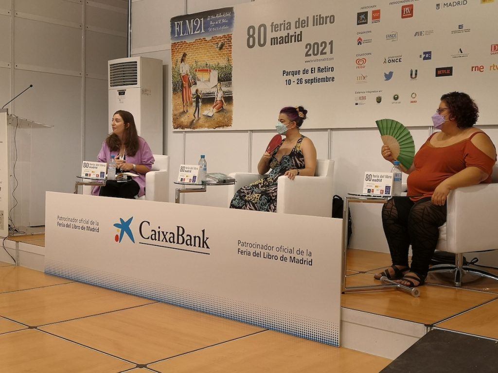 Moderadora y conferenciantes de la charla: Laura Solana, Begoña Martínez y Blanca Rodríguez.