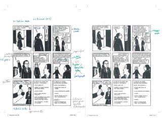 Cuando el cómic despertó, ¿el corrector estaba allí? Ejemplo de correcciones y versión final corregida con cambios aplicados.