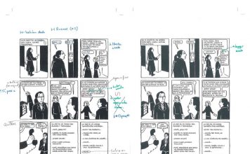 Cuando el cómic despertó, ¿el corrector estaba allí? Ejemplo de correcciones y versión final corregida con cambios aplicados.