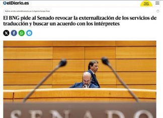 Desafíos y desencuentros en las licitaciones de interpretación: una llamada a licitar con sentido y a la defensa de la profesión Noticia sobre la interpretación en el Senado.