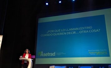 Nuevas tendencias en literatura juvenil: cómo corregir libros de ‘influencers’ Ana González Corcho impartiendo su ponencia.