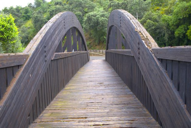 Puente de madera